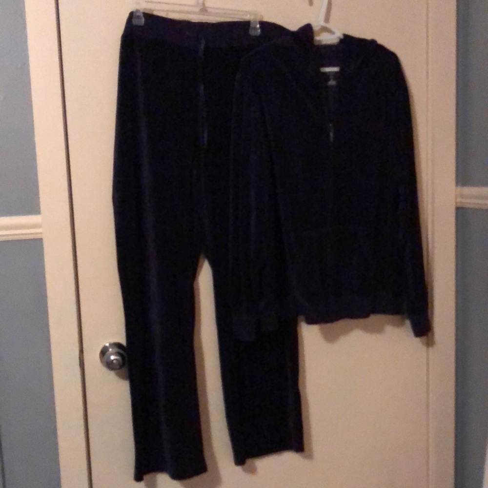 St John’s Bay Royal Purple Sweat Suit. 2X.